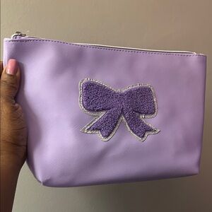 Purple Bow Accent Women's Bag